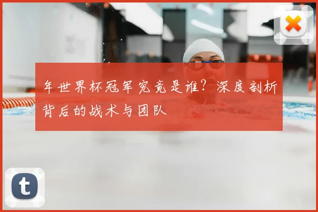 年世界杯冠军究竟是谁？深度剖析背后的战术与团队